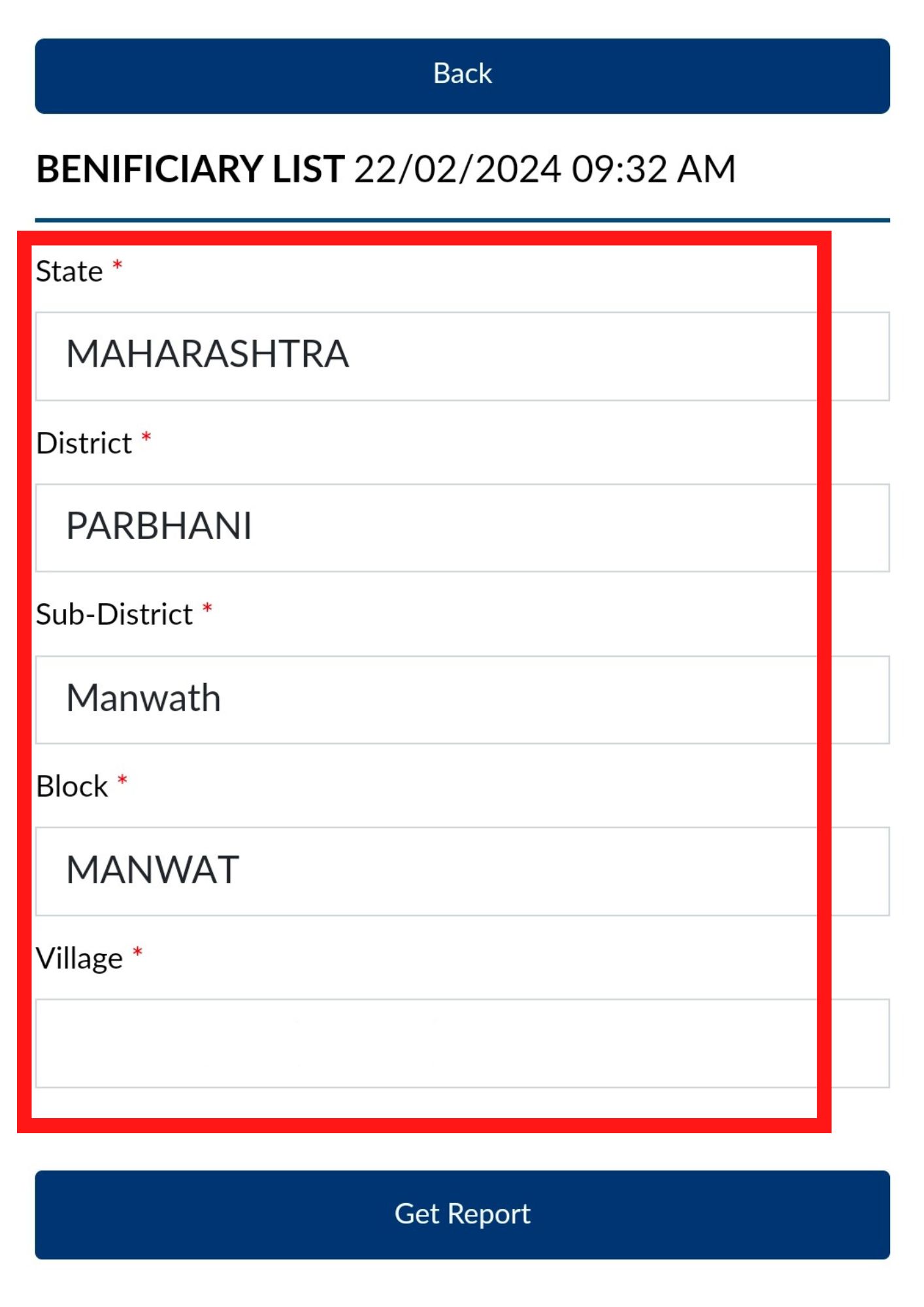 pm kisan beneficiary list